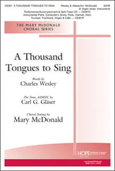 A Thousand Tongues to Sing SATB choral sheet music cover